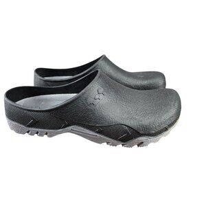 Aldi Unisex Garden Clogs - Slip Resistant Black Outdoor Slip-On Shoes Size 9/10